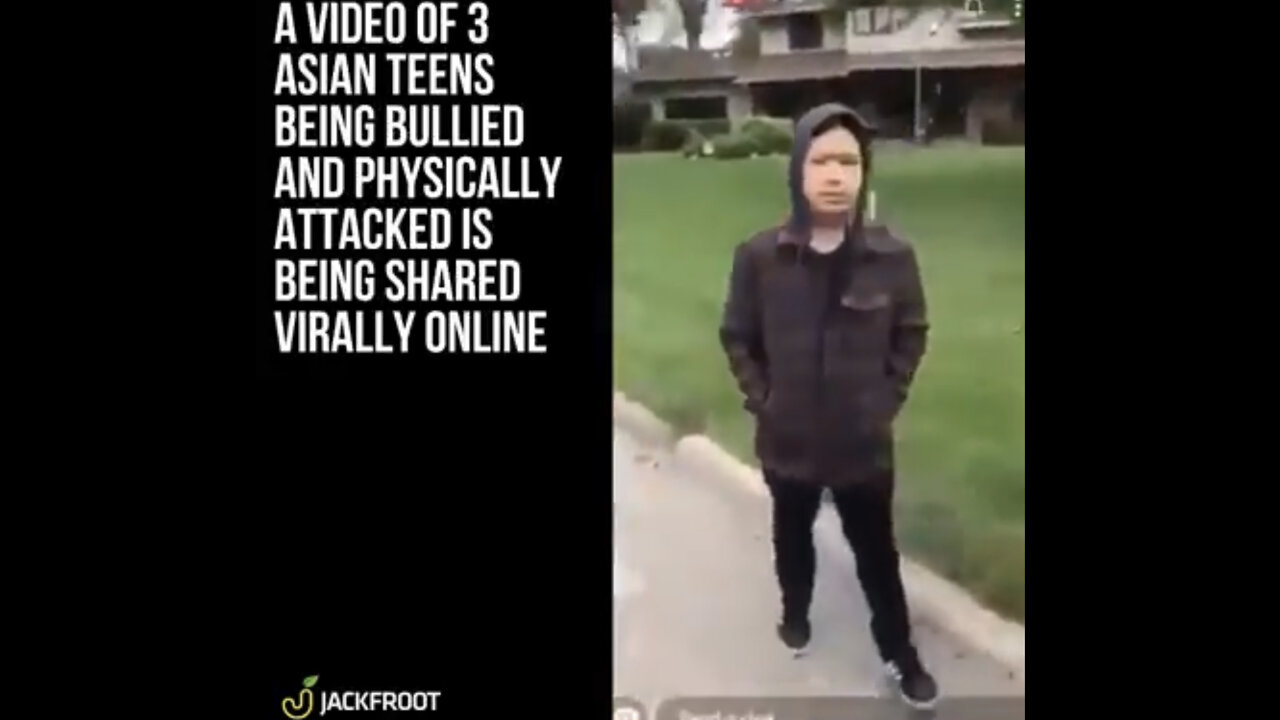 Racist black thugs gang up on some sweet Asian boys yelling punching & slapping them