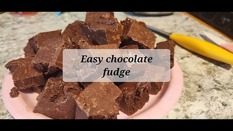 Easy chocolate fudge #fudgerecipe