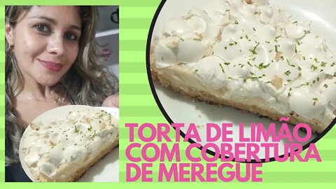 Torta de limão com cobertura de suspiro #fabymiguelrumo4kh