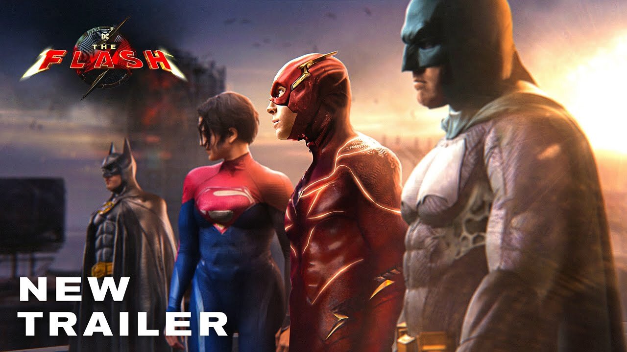 THE FLASH – New Trailer (2023) Ben Affleck, Michael Keaton, Ezra Miller Movie