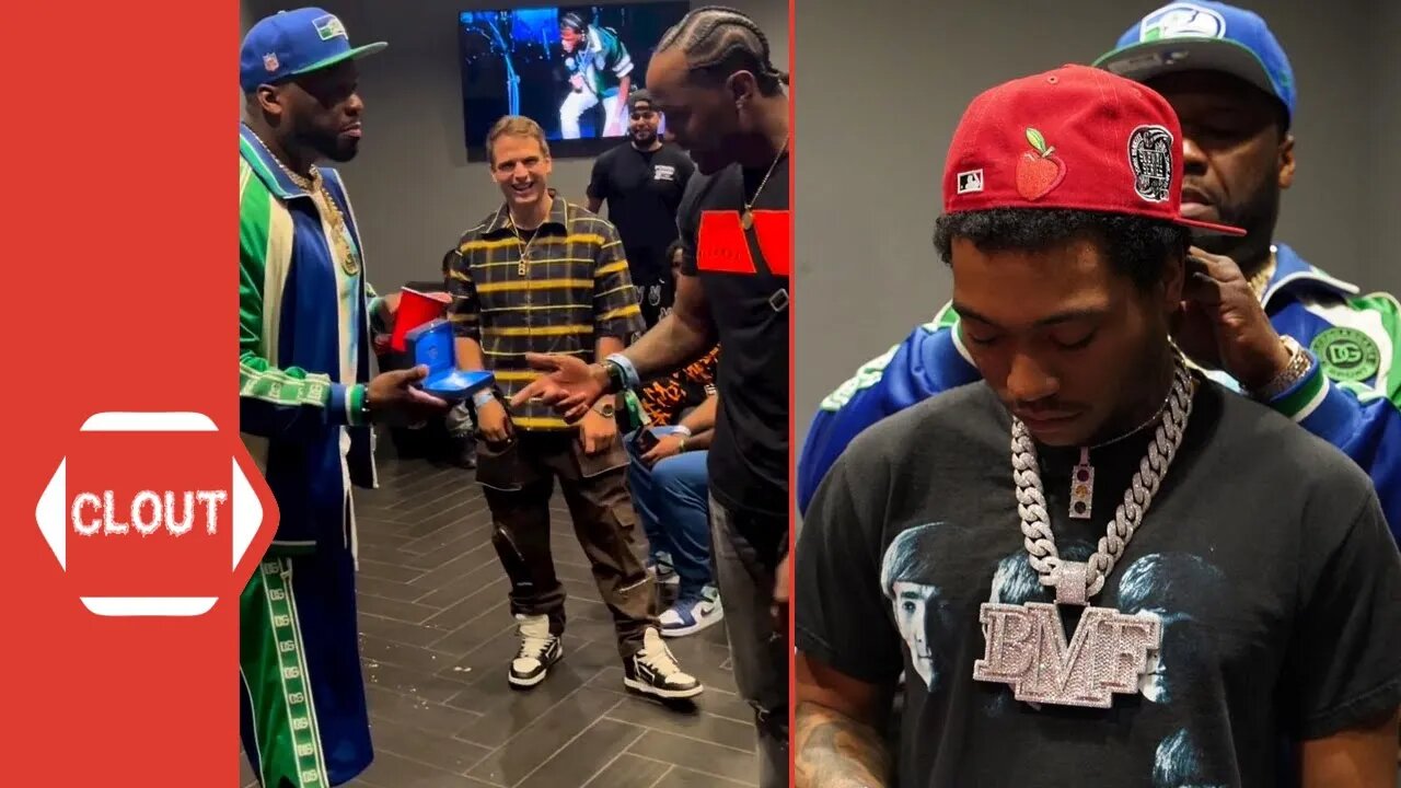 50 Cent Gifts Lil Meech & Jackie Long A Green Light Custom Diamond Chain!