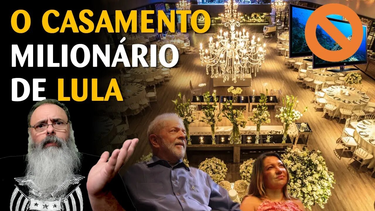 CASAMENTO de LULA tem buffet milionário e R$ 100 mil só em bebidas, mas DUAS TELEVISÃO não pode!