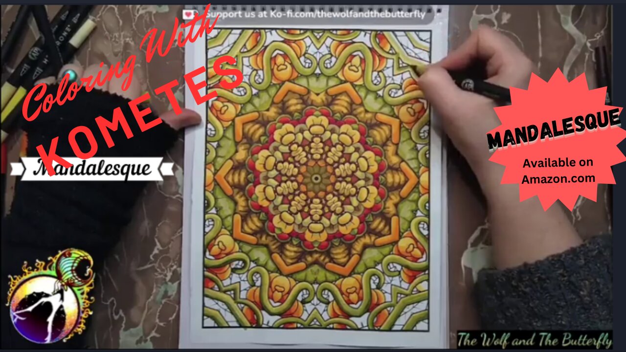 Coloring a Stunning Mandala from Mandalesque: Watch the Magic Unfold! 💫✨🎨