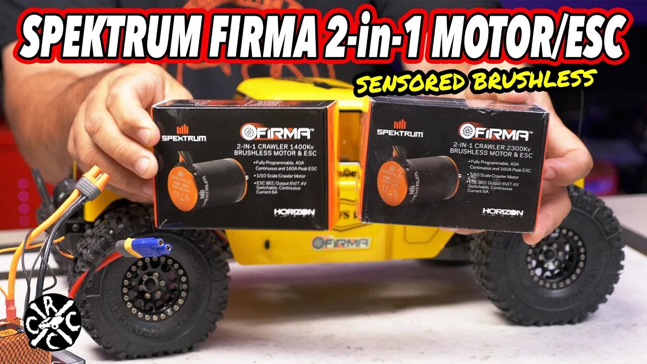 Spektrum Firma 2-in-1 1400KV Brushless Crawler Motor/ESC Installed In Element Ecto