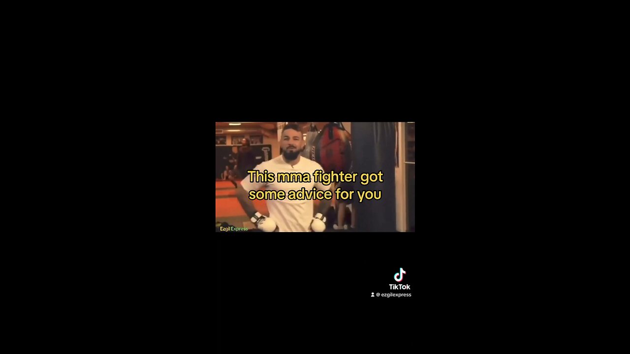 Some wise words from the professional mma fighter Mike Perry‼️