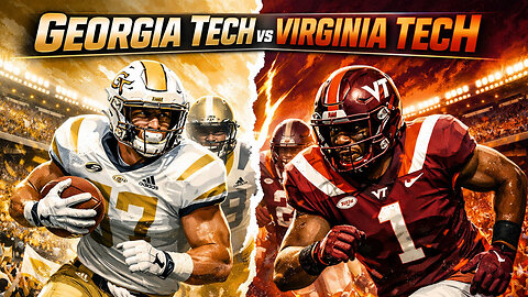 Saturday Football: VT vs GT | 𝕏: @GatorTimSports | #RumbleGaming