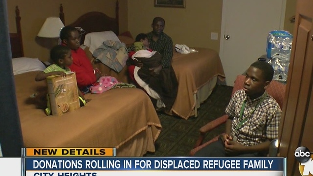 UPDATE: Donations rolling in for displaced refugee family