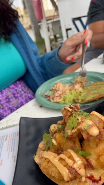Tonight’s all-u-can eat tostada #mariscos 🦐