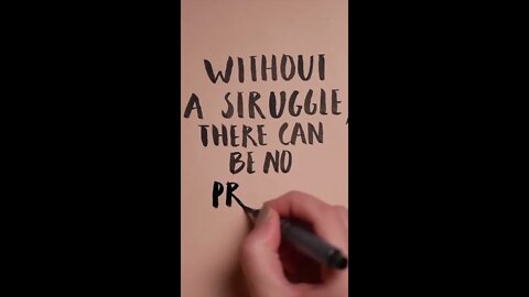 WITHOUT STRUGGLE, NO PROGRESS