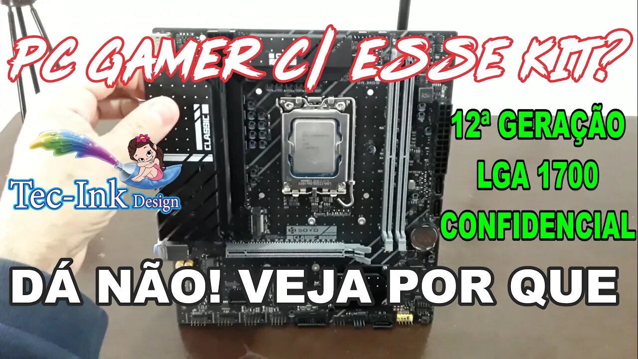 Rola Um PC GAMER? Testes De Desempenho Do CPU QYGE/QY50 i5 12600 ES C/ Placa Mãe Soyo Classic B660M