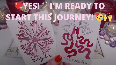 💖YES!🪄 I'M READY TO START THIS JOURNEY! 🥳🙌DREAMS OF POSSIBILITIES AHEAD🪄💫💘 LOVE TAROT COLLECTIVE ✨