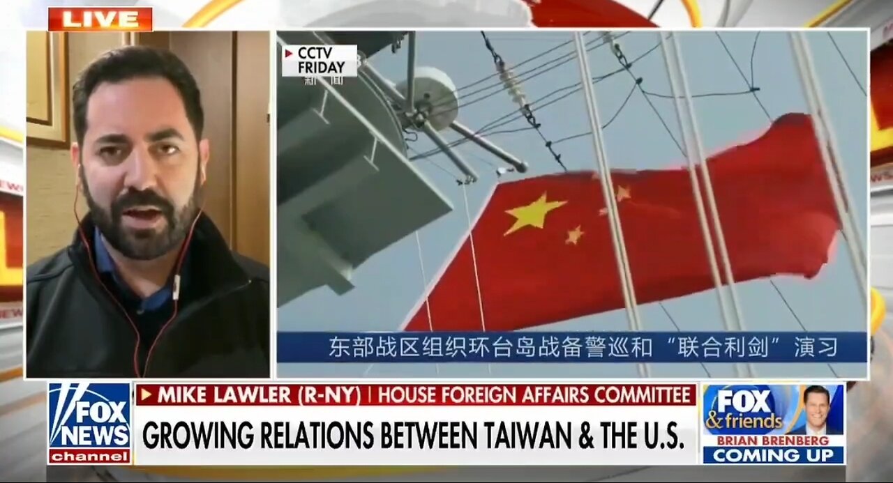 Rep Lawler Issues Warning To China If They Invade Taiwan