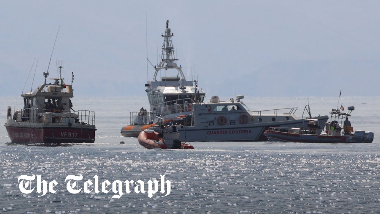 Four Britons missing after yacht sinks off Sicily