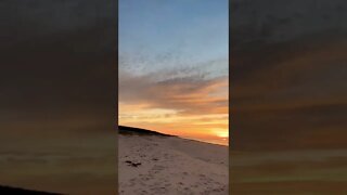 Gimbal stabilized shot of a sunset