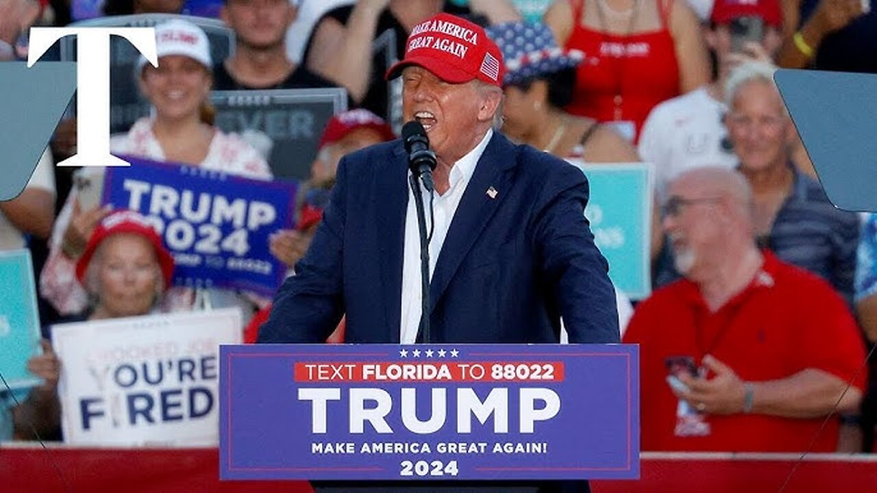 LIVE: Donald Trump hosts MAGA rally before election debate