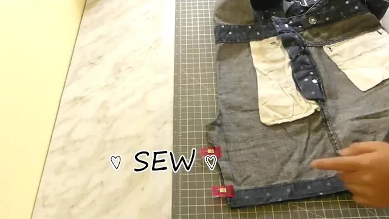 How to sew a backpack - an easy way to recycle old jeans into the mini-backpack