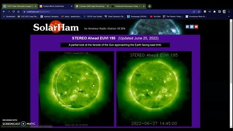 Schumann and Solar Weather update 06-27-22