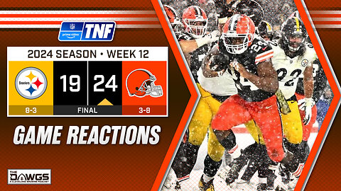 Browns vs Steelers: Game Reactions - Browns Freeze Out Steelers on TNF