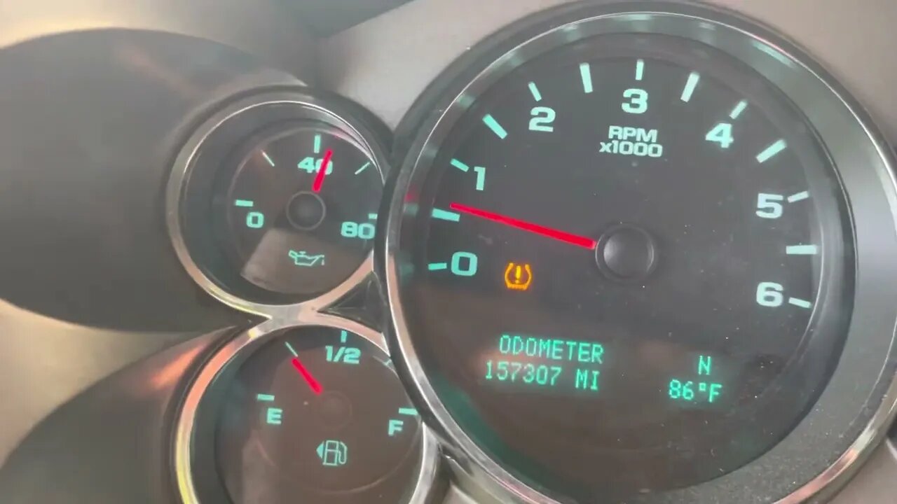 How to check odometer on 2013 Silverado