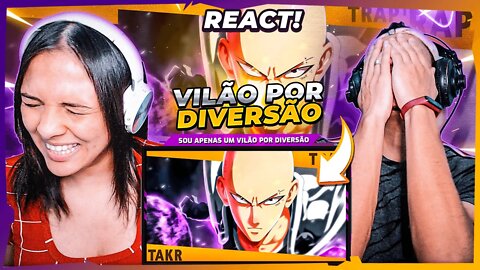 SOU APENAS UM VILÃO POR DIVERSÃO - Saitama Rap (Versão Sombria) | Takeru | [React RapNerd] 🔥
