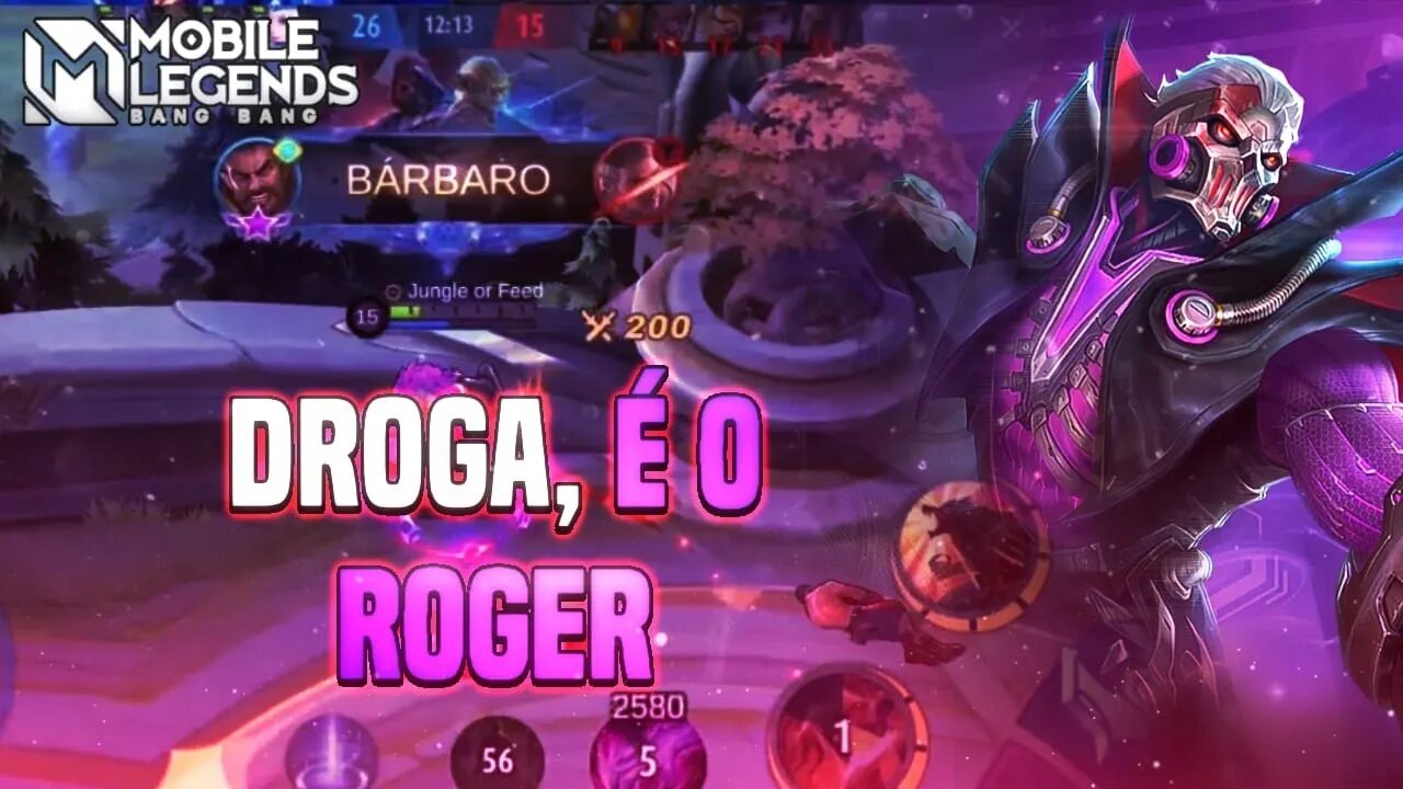 ME RENDI AO ROGERISMO E O SAVAGE VEIO | ROGER GAMEPLAY | MLBB