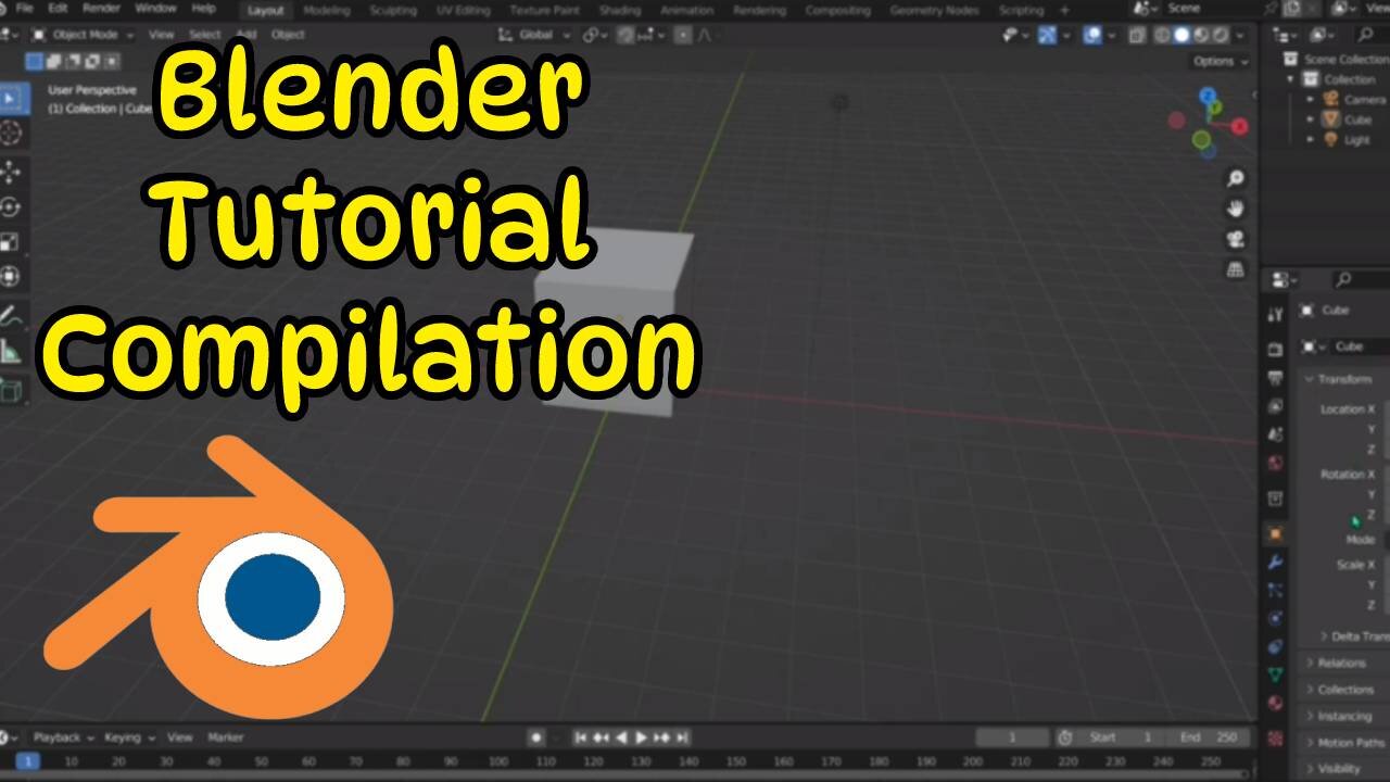 Blender Beginner Tutorial Parts 1 Through 3