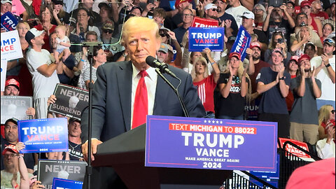 “Last Week I Took a Bullet for Democracy” Trump Holds First Rally After Assassination Attempt