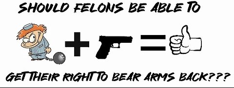Do I think felons should be able to get their right to bear arms back???