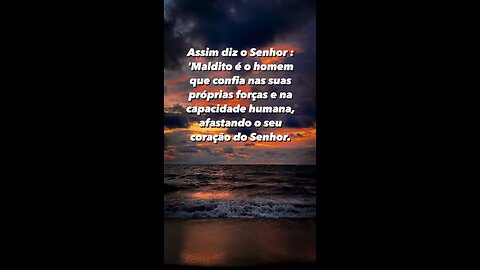 A nossa confiança tem que estar em Cristo e pronto ! - Our trust has to be in Christ and that’s it!!