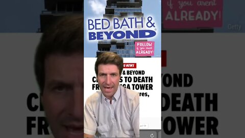 Bed Bath & Beyond CFO Jumps To His Death.. Was Under Investigation..