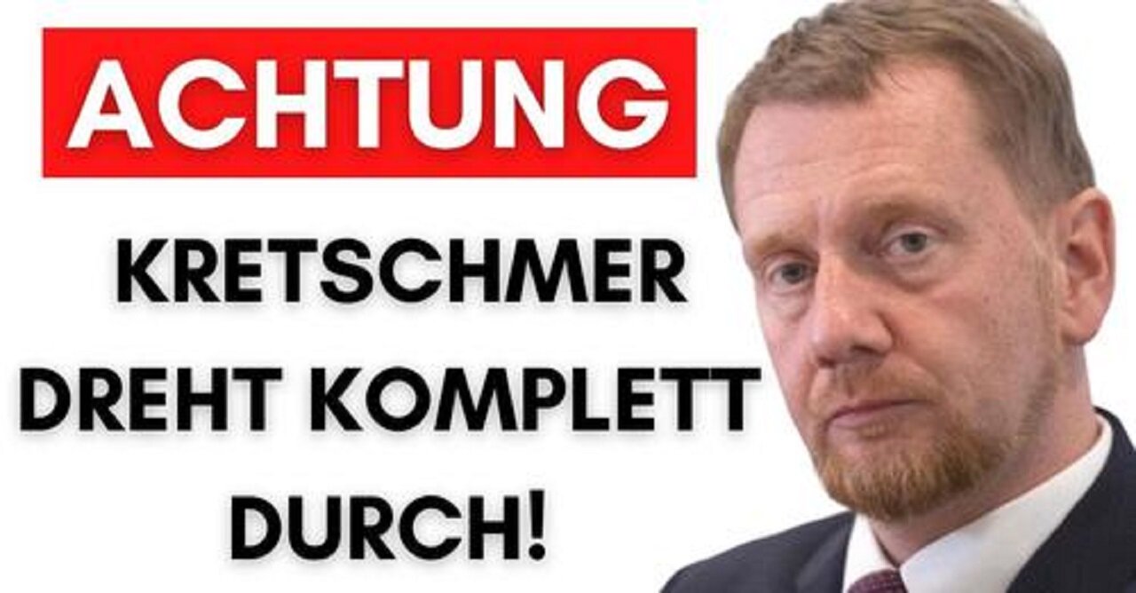 Videobeweis: CDU Kretschmer rastet aus, weil Trump den Krieg beenden will