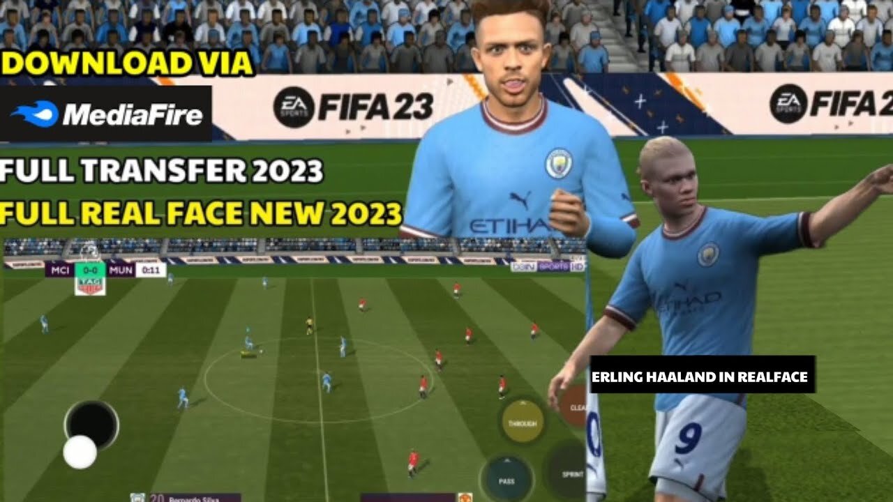 FULL REAL FACE!!FIFA 16 MOD FIFA 23 ANDROID NEW TRANSFERS 2023 & KITS [APK+OBB] OFFLINE PS5 MODE