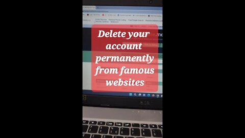 Delete your account permanently from famous websites #shorts #youtubeshorts