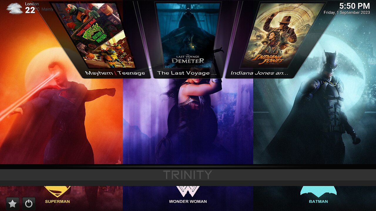 Trinity - Brand New Kodi Build that has only 3 of best Video Addons!