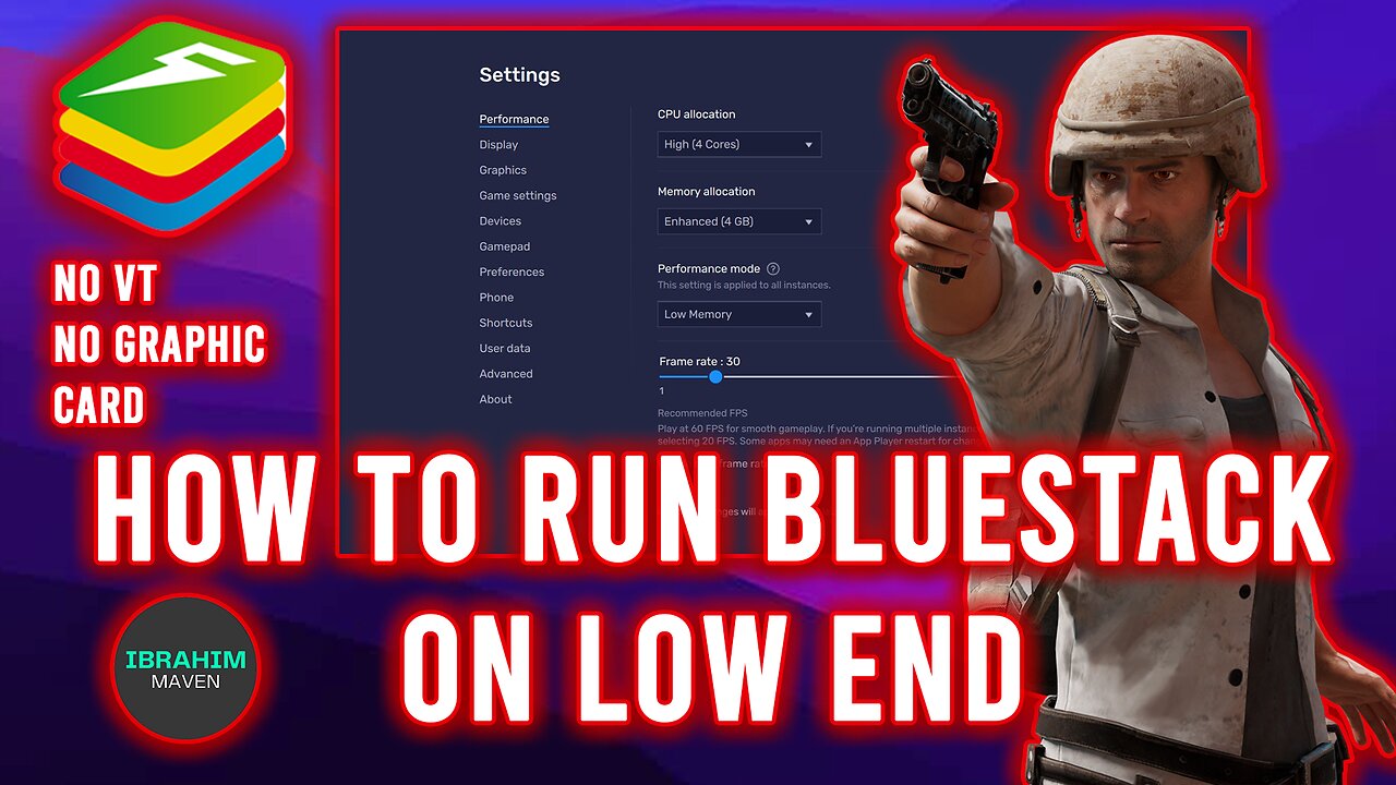 How To Run Bluestack 5 On Low End PC || No Graphic Card !! || No VT || Potato PC Gaming || No Lag!!!