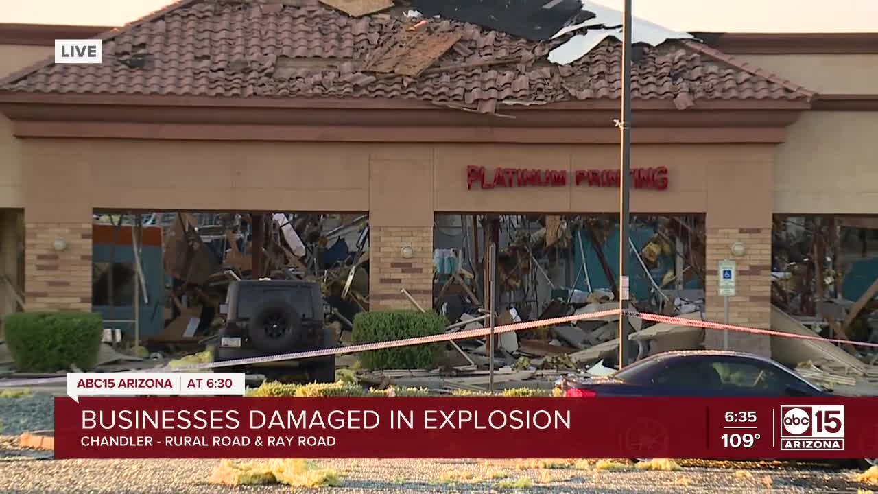 Chandler building explosion injures four