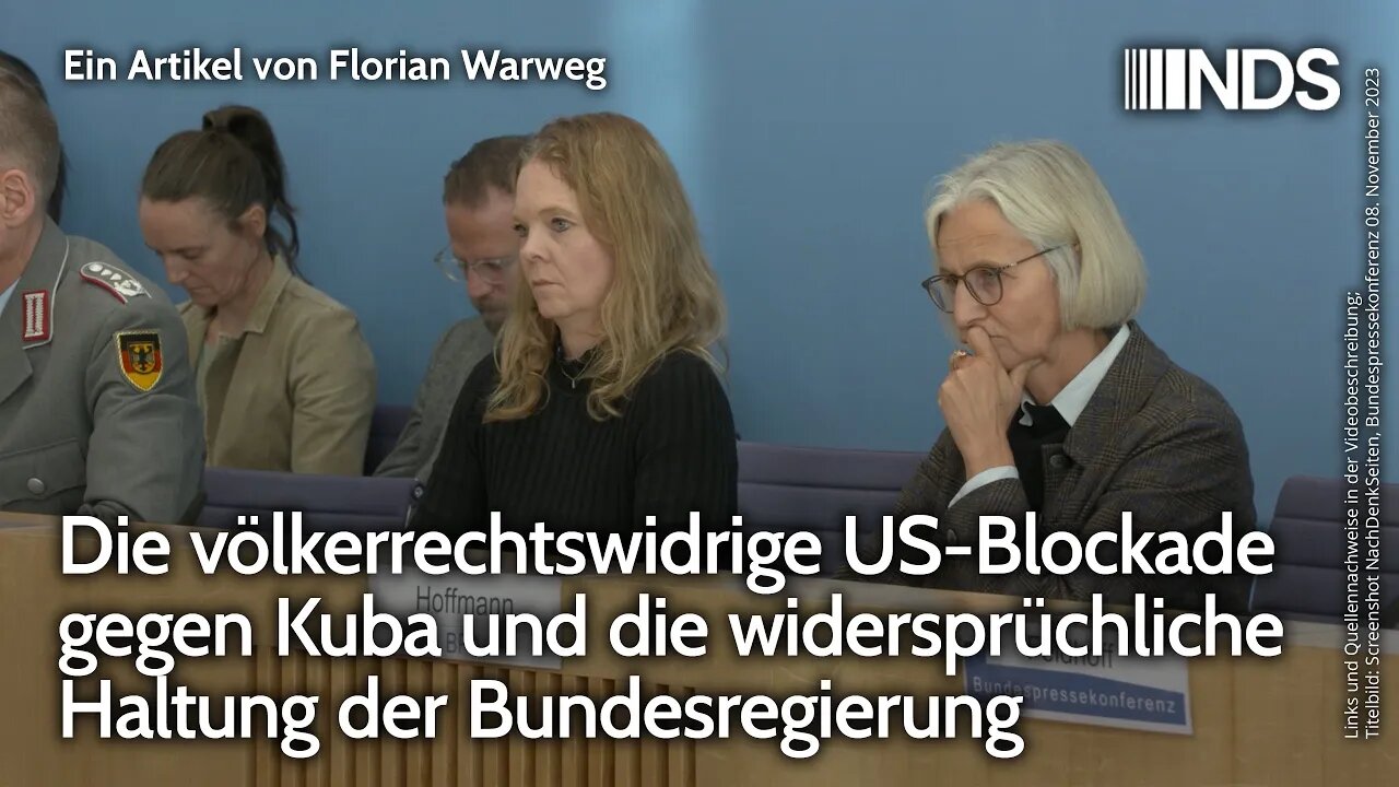 Völkerrechtswidrige US-Blockade gegen Kuba und widersprüchliche Haltung der Bundesregierung | Warweg