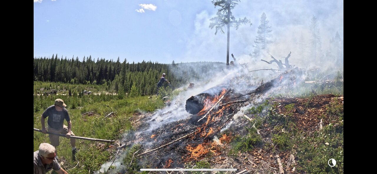 Putting Out A Fire Started By An Idiot Using Tannerite For A Gender Reveal Party By Jolly Lake BC