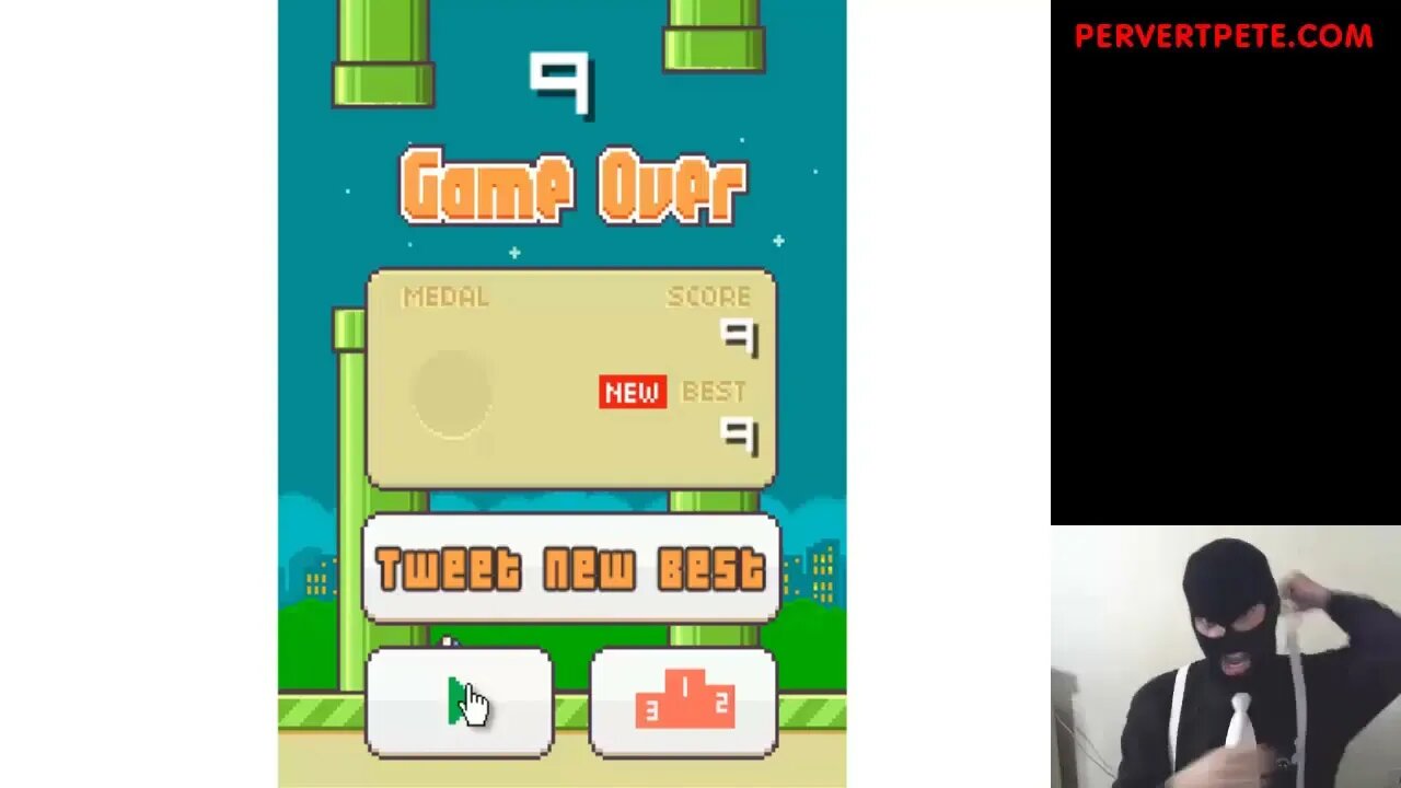 Flappy Bird Flapocalypse: Pervert Sucks At Flappy Bird and Goes on a Rage Rampage