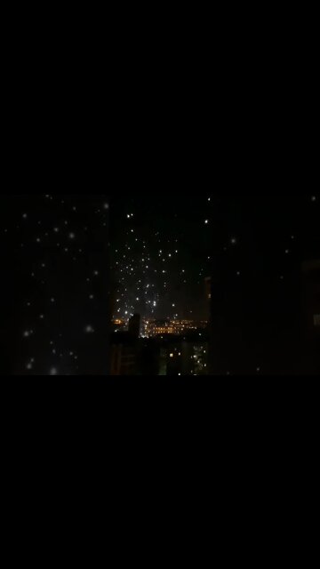 Lighting projectiles or "chandeliers" in Donetsk at this moment.#Donbass#UkraineRussiaWar
