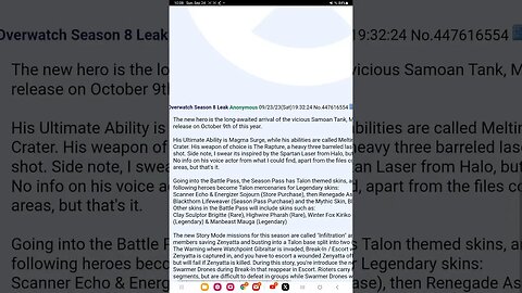 overwatch season 8 leak