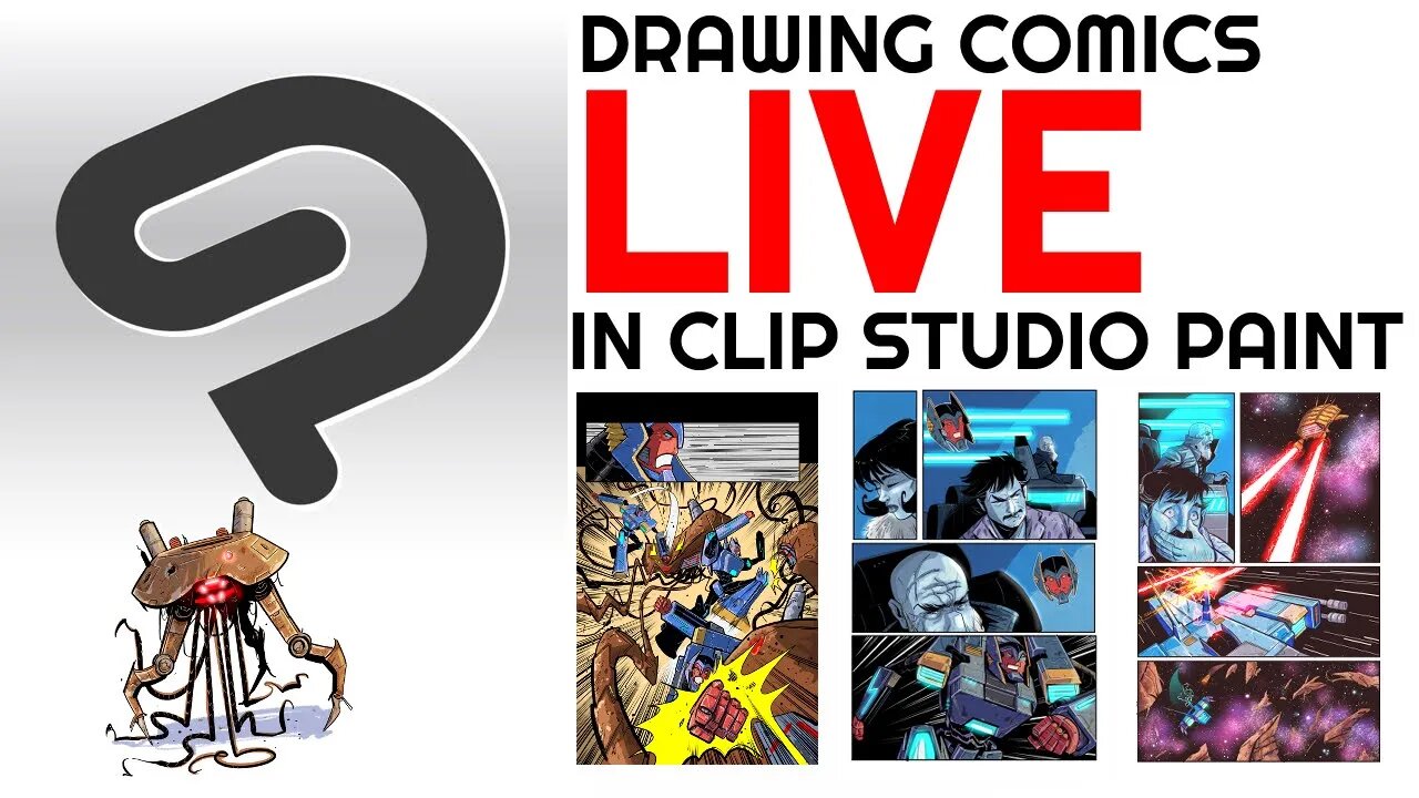 Drawing Comics in Clip Studio Paint - Live!