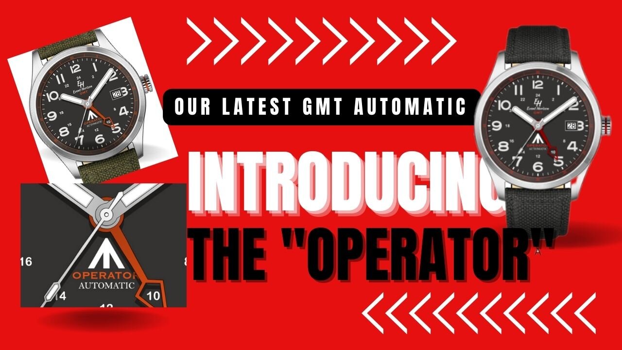 The 'Operator" Swiss GMT Watch From Event Horizon Watches #wristwatch #Watch