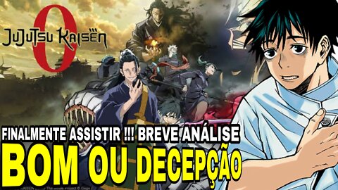 FINALMENTE ASSISTIR: JUJUTSU KAISEN 0, UMA BRVE ANÁLISE