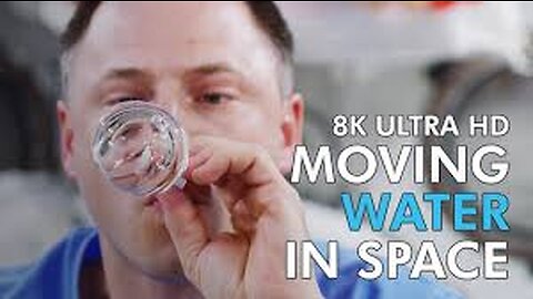 Moving Water in Space -8k Ultra HD