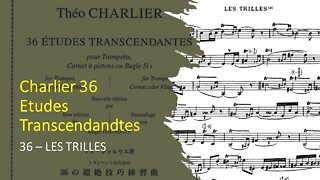 🎺🎺[TRUMPET ETUDE] Charlier 36 Etudes Transcendandtes No 36 (Les Trilles) , Pierre Thibaud