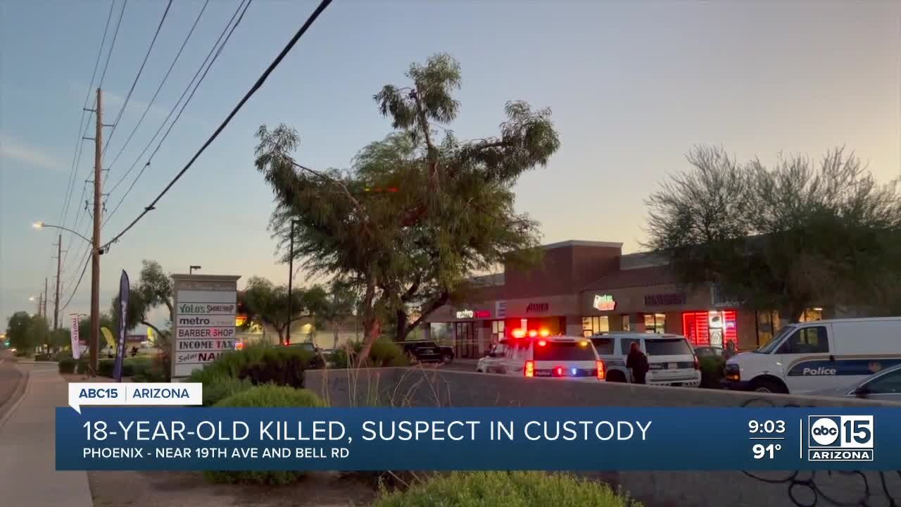 18-year-old dead, bystander injured in shooting at north Phoenix strip mall