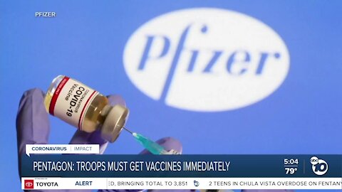 Vaccine mandate for U.S. military service members