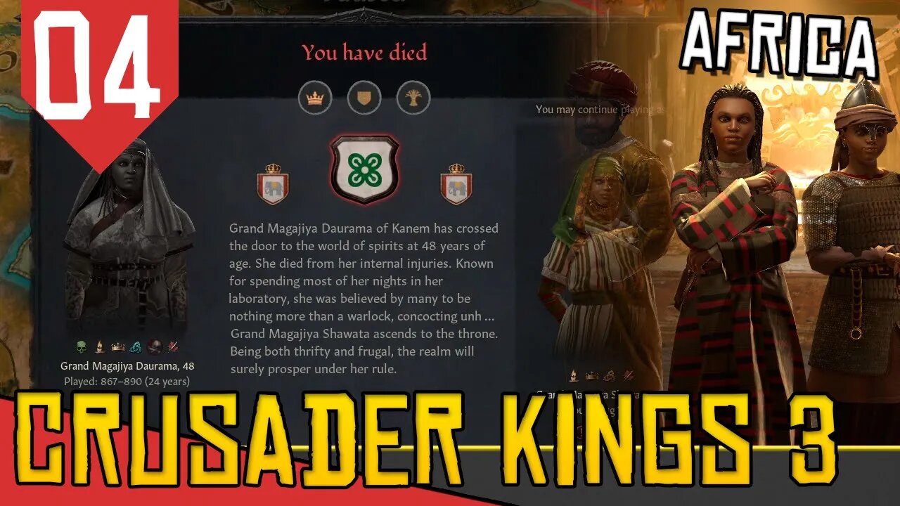 Aquela MORTE Maravilhosa - Crusader Kings III Daura #04 [Gameplay PT-BR]