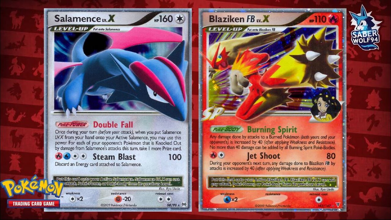 Pokemon TCG Salamence Lv. X Blaziken FB Lv. X Deck 2008-2009 Format!!